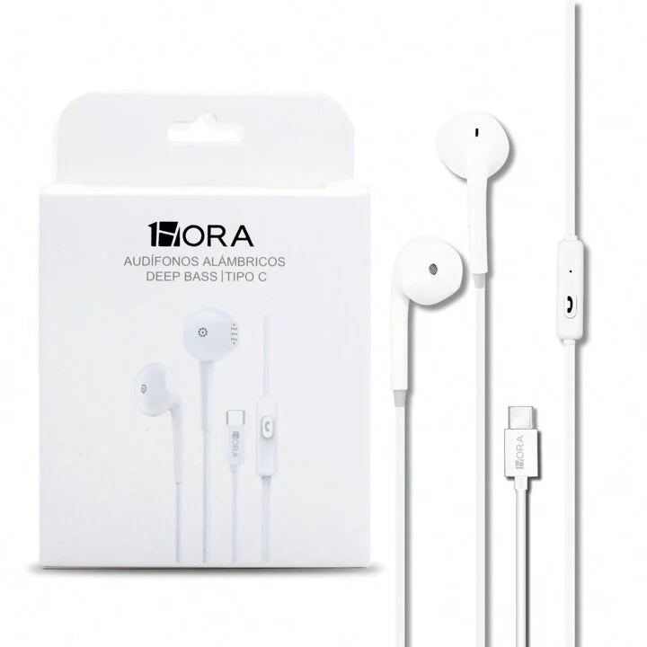 AUDIFONOS ALAMBRICOS 1HORA TIPO C AUT124