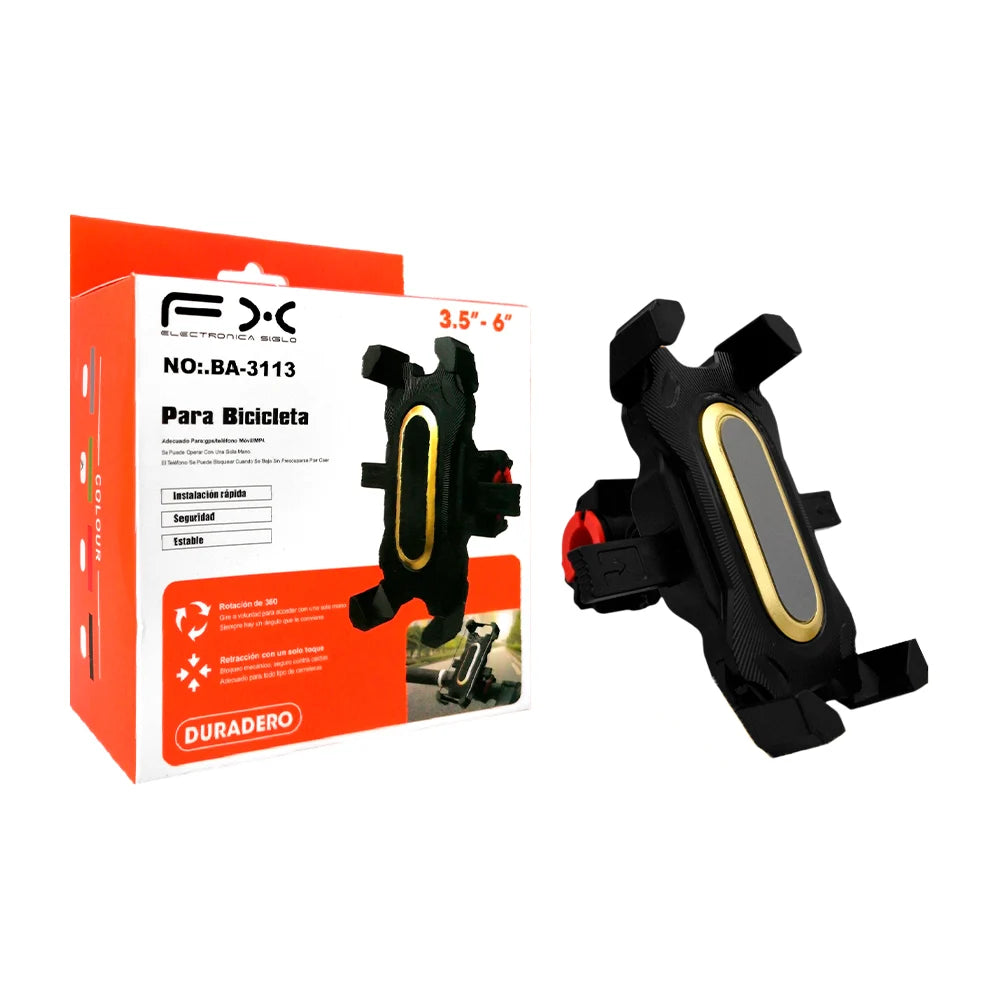 SOPORTE UNIVERSAL FX BA-3113 PARA BICICLETA Y MOTO