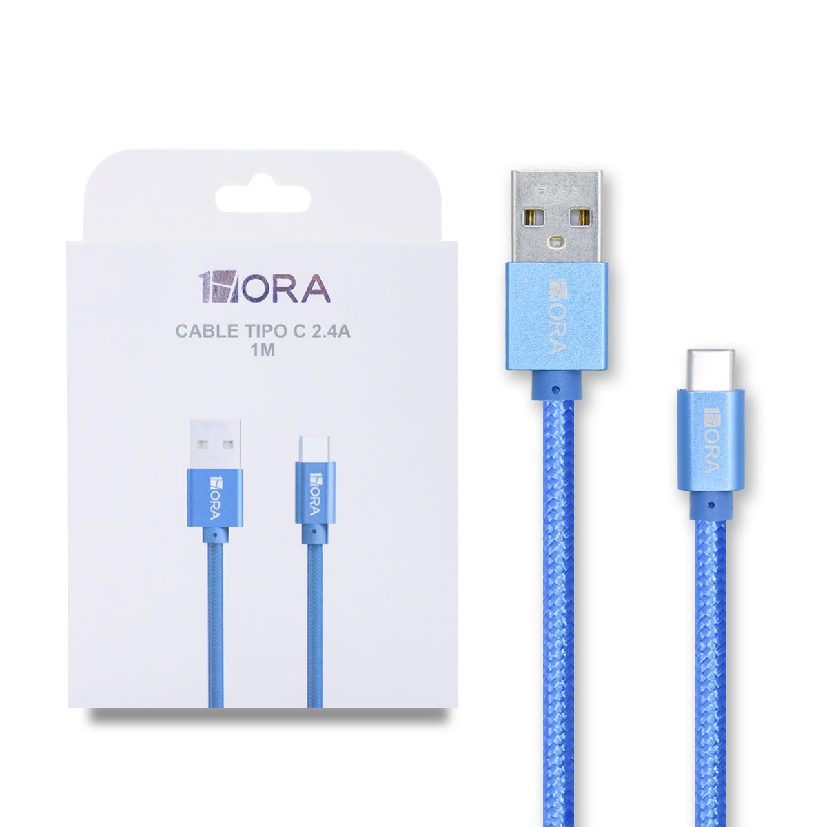 CABLE USB TIPO C 1HORA 2.4A CAB249 1M