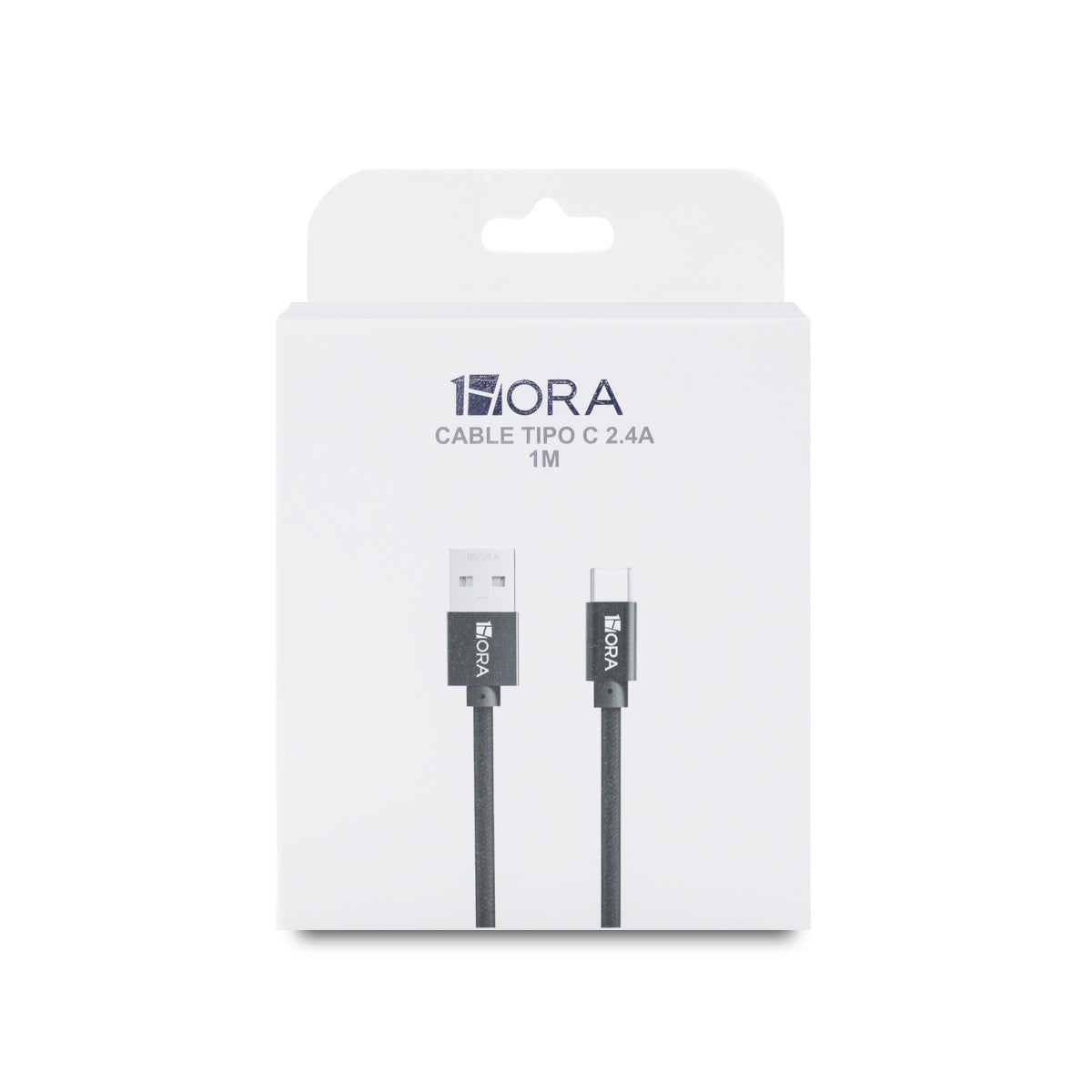 CABLE USB TIPO C 1HORA 2.4A CAB249 1M