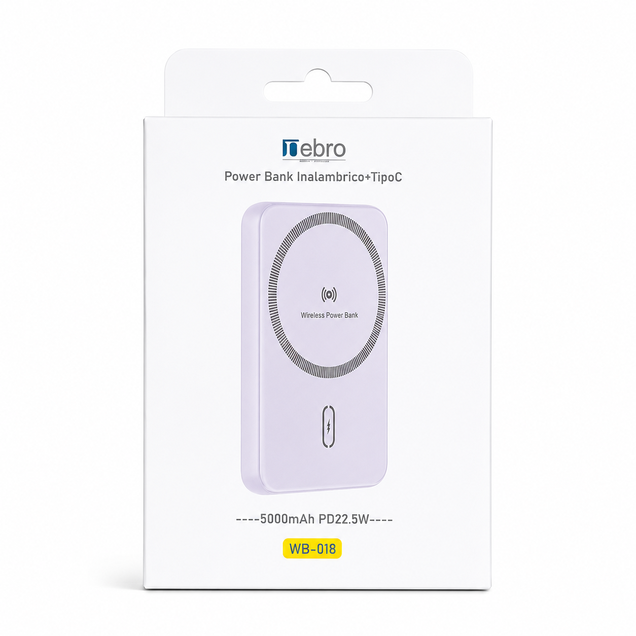 BATERIA MAGNETICA 5,000 mah TIPO C NEBRO WB-018