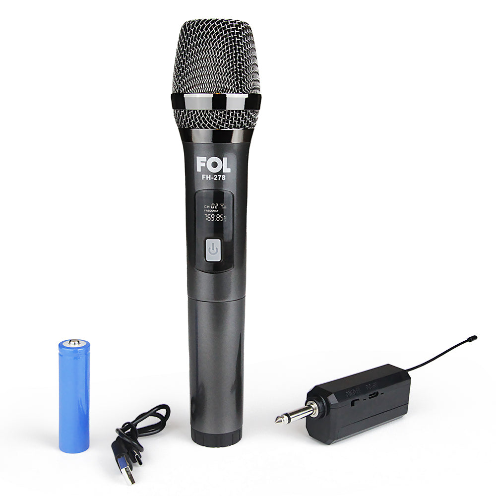 MICROFONO INALAMBBRICO FOL FH-278 NEGRO