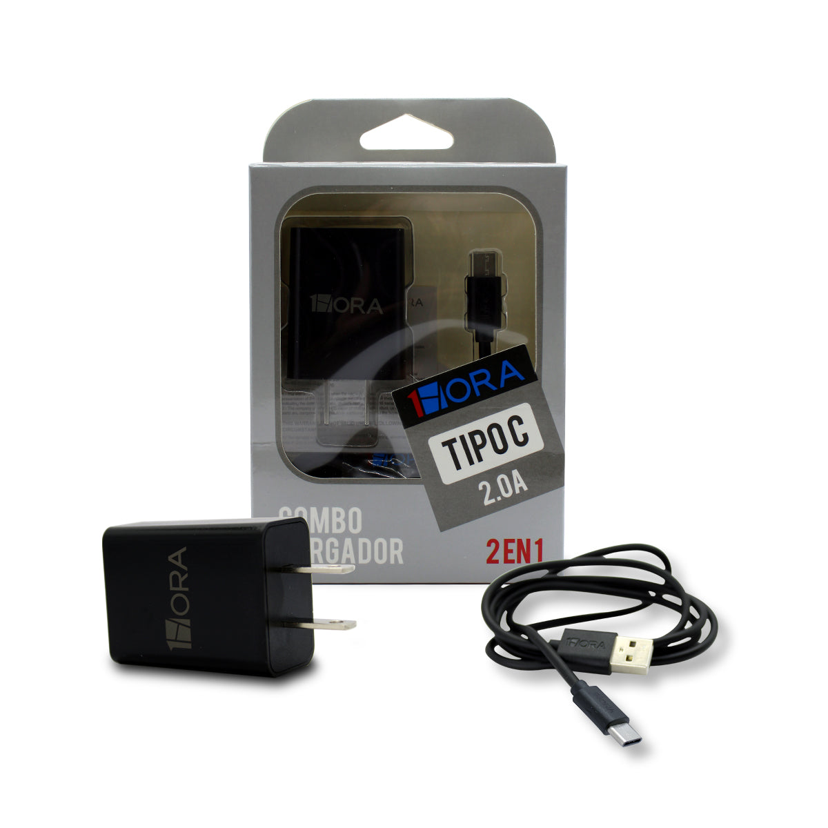 CARGADOR USB TIPO C 1HORA 2.0A GAR080