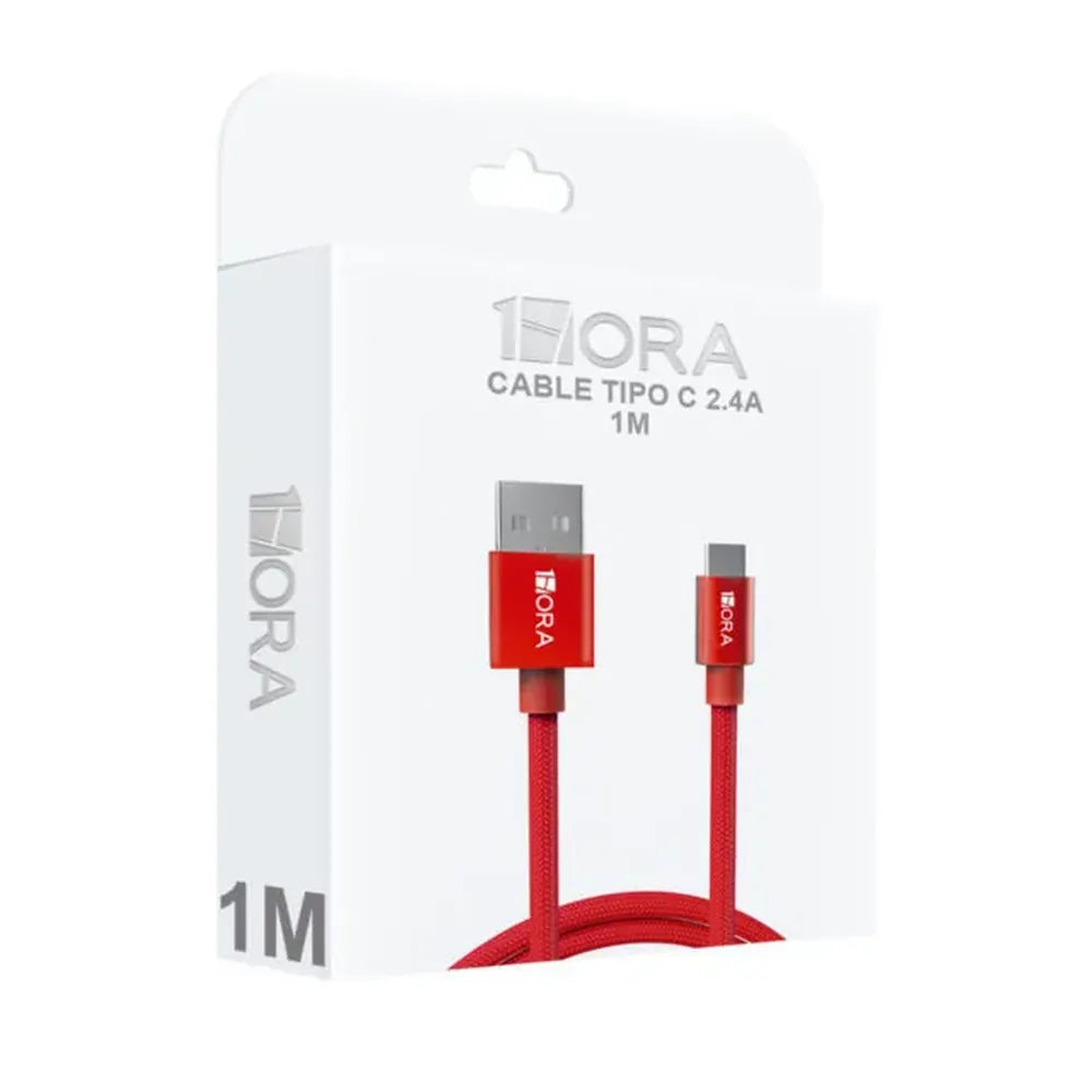 CABLE USB V8 1HORA 2.4A CAB248 1M