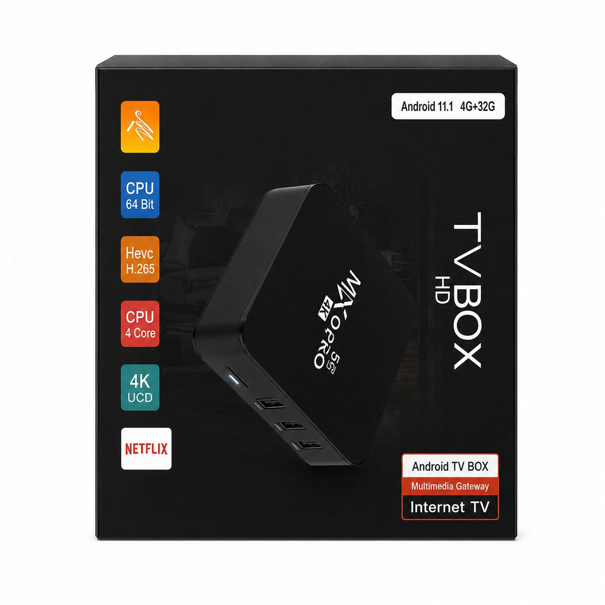 TV BOX ANDROID MXQ PRO 4K