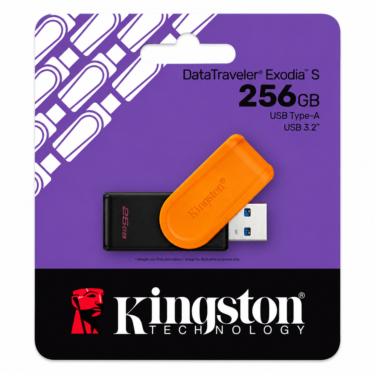 MEMORIA USB KINGSTON DATATRAVELER EXODIA 256 GB USB 3.2 GEN 1