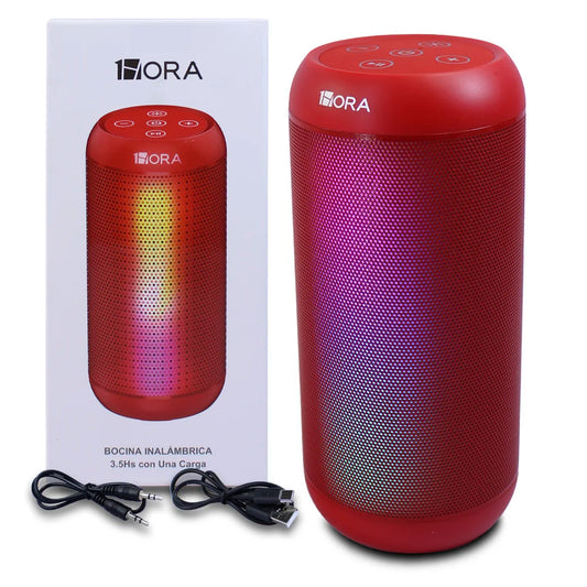 BOCINA INALAMBRICA 1HORA BOC242 ROJO