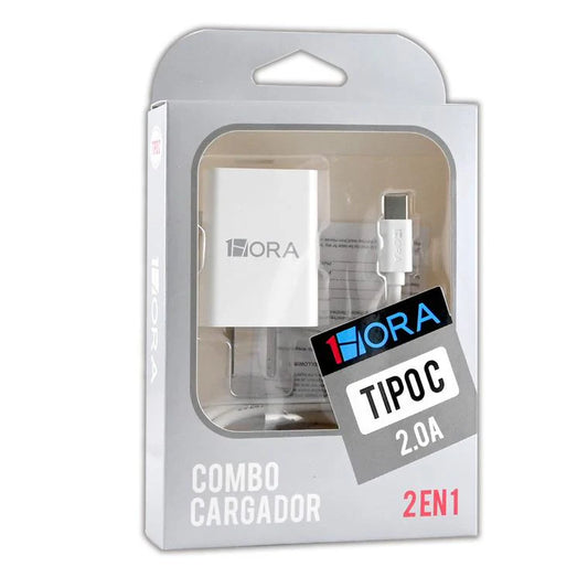 CARGADOR USB TIPO C 1HORA 2.0A GAR080