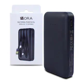 POWER BANK BATERIA PORTATIL 1HORA 5000MAH GAR261 NEGRO