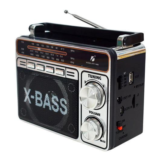 RADIO AM/FM CON BLUETOOTH Y LINTERNA KBROAD KTF-1466
