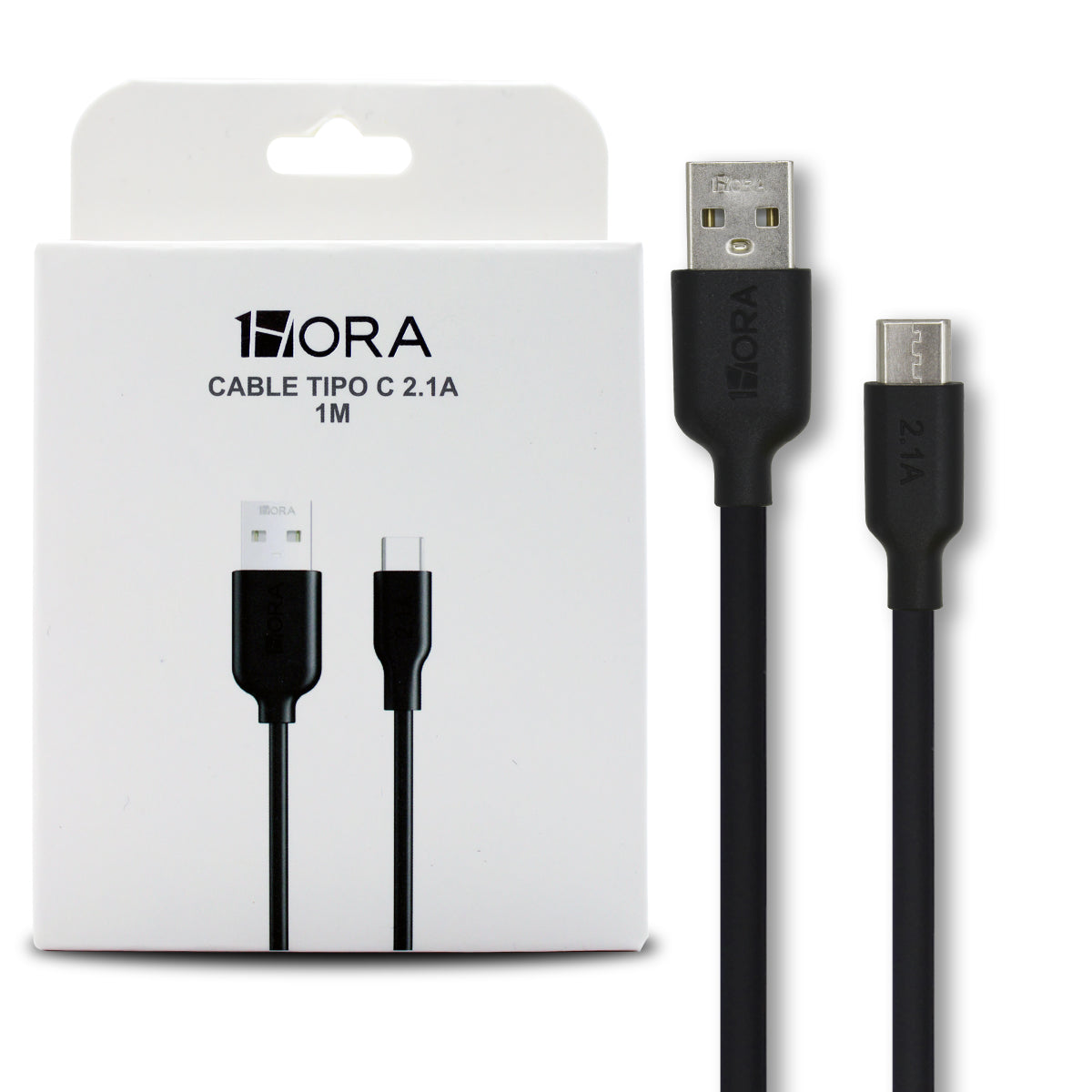 CABLE USB TIPO C 1HORA 2.1A CAB237 1M