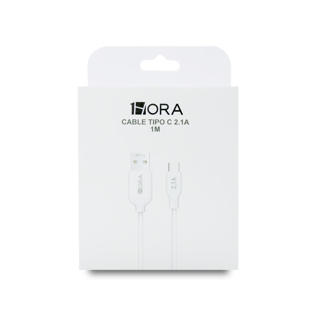 CABLE USB TIPO C 1HORA 2.1A CAB237 1M