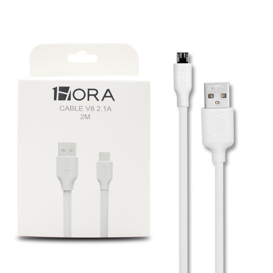 CABLE USB V8 1HORA 2.1A 2M CAB245