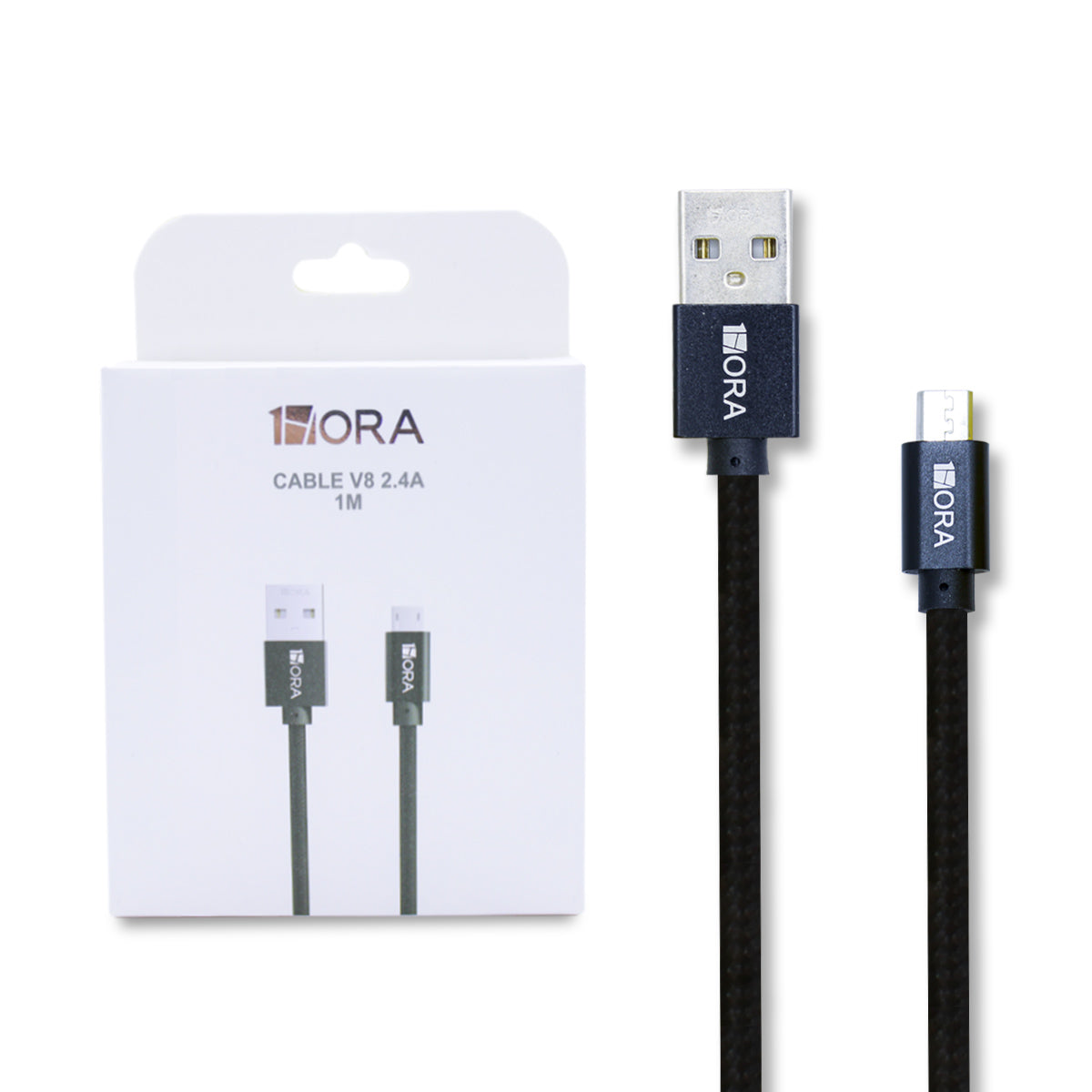 CABLE USB V8 1HORA 2.4A CAB248 1M