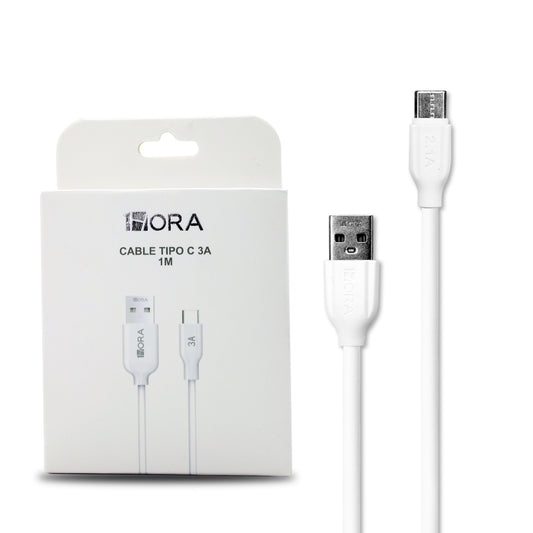 CABLE USB A TIPO C 1HORA 3A CAB251