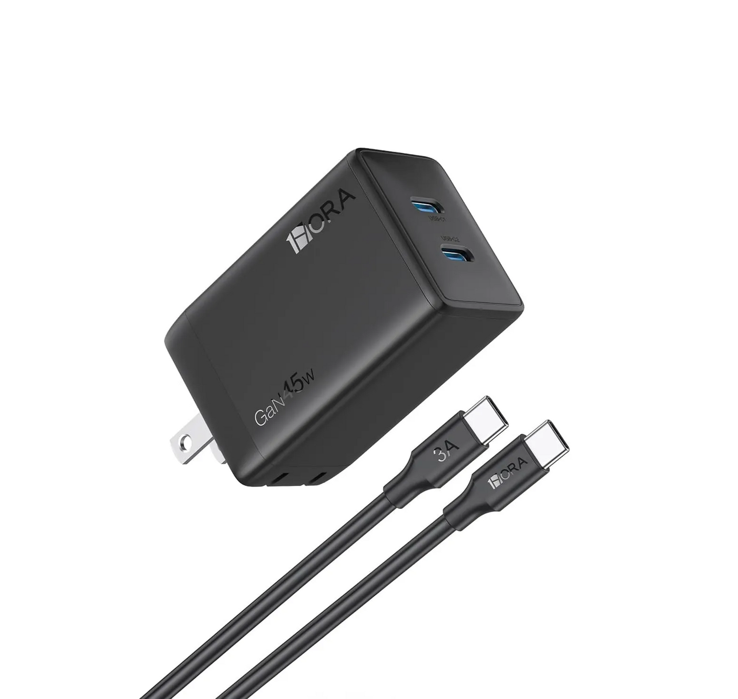 CARGADOR TIPO C A TIPO C 1HORA 45W GAR170