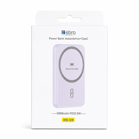 BATERIA MAGNETICA 5,000 mah TIPO C NEBRO WB-018
