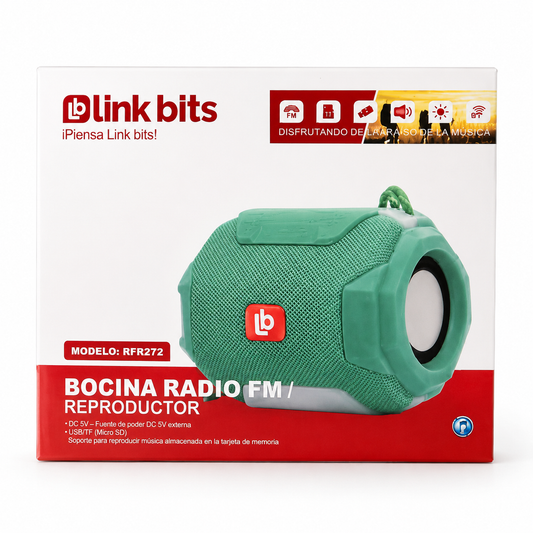 BOCINA RADIO FM / REPRODUCTOR LINK BITS RFR272
