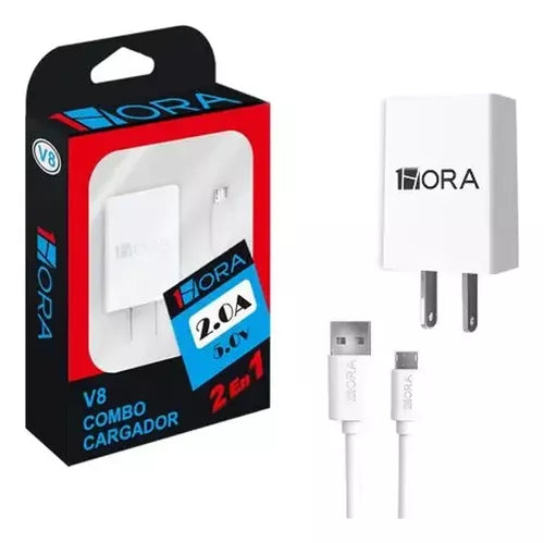 CARGADOR USB V8 1HORA 2.0A GAR064