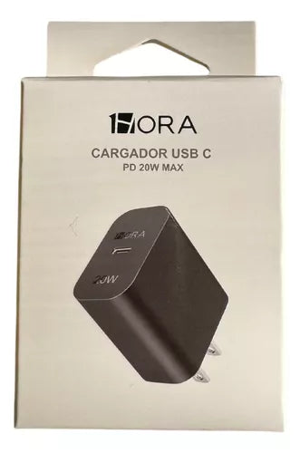CUBO CARGADOR USB C 1HORA PD 20W MAX GAR152