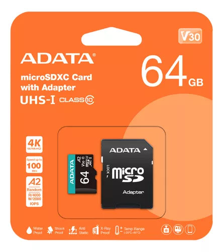 MEMORIA MICRO SD ADATA 64 GB UHS-I