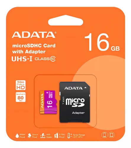 MEMORIA MICRO SD ADATA 16 GB UHS I