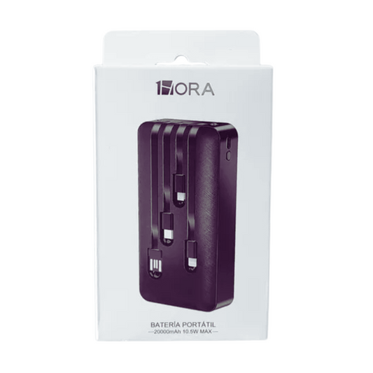 POWER BANK BATERIA PORTATIL 1HORA 20,000 mAh GAR159