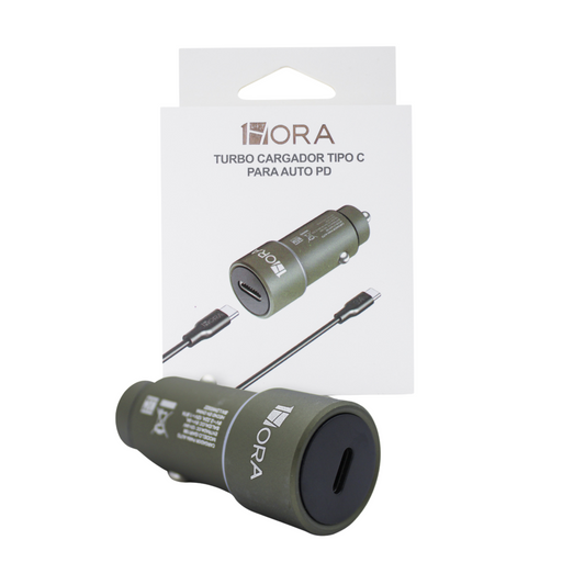 CARGADOR PARA AUTO 1HORA 3A TIPO C GAR156