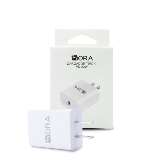 CUBO CARGADOR USB C 1HORA PD 20W MAX GAR152