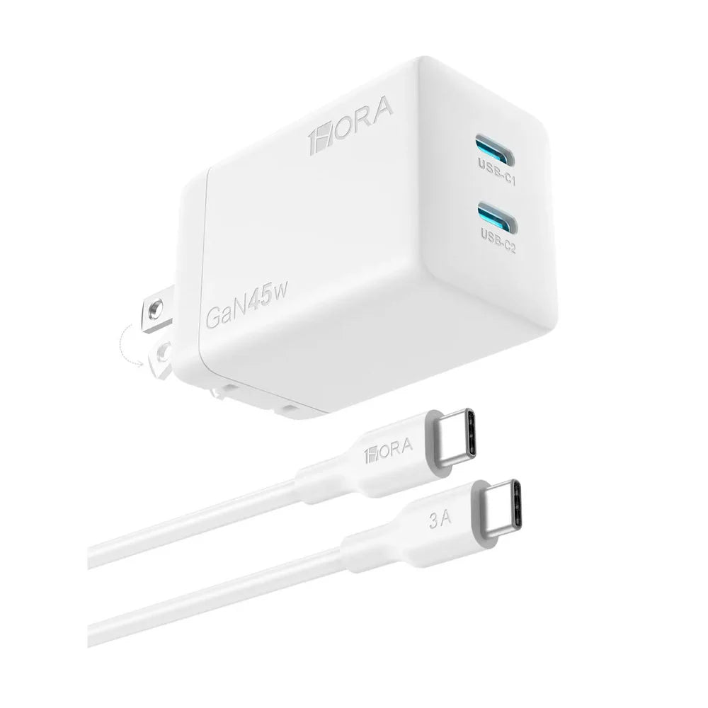 CARGADOR TIPO C A TIPO C 1HORA 45W GAR170