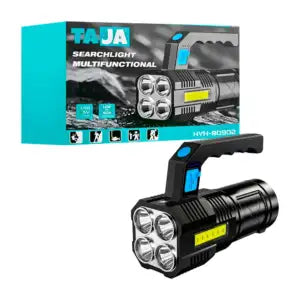 LÁMPARA LINTERNA RECARGABLE MULTIFUNCIONAL HVH-80902
