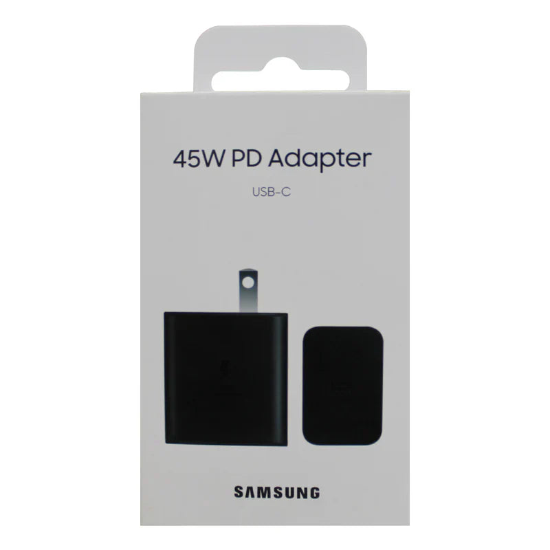CUBO CARGADOR TIPO C SAMSUNG 45W PD NEGRO