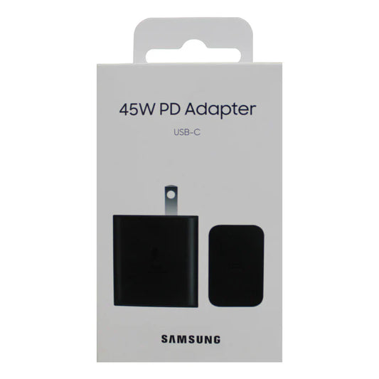 CUBO CARGADOR TIPO C SAMSUNG 45W PD NEGRO