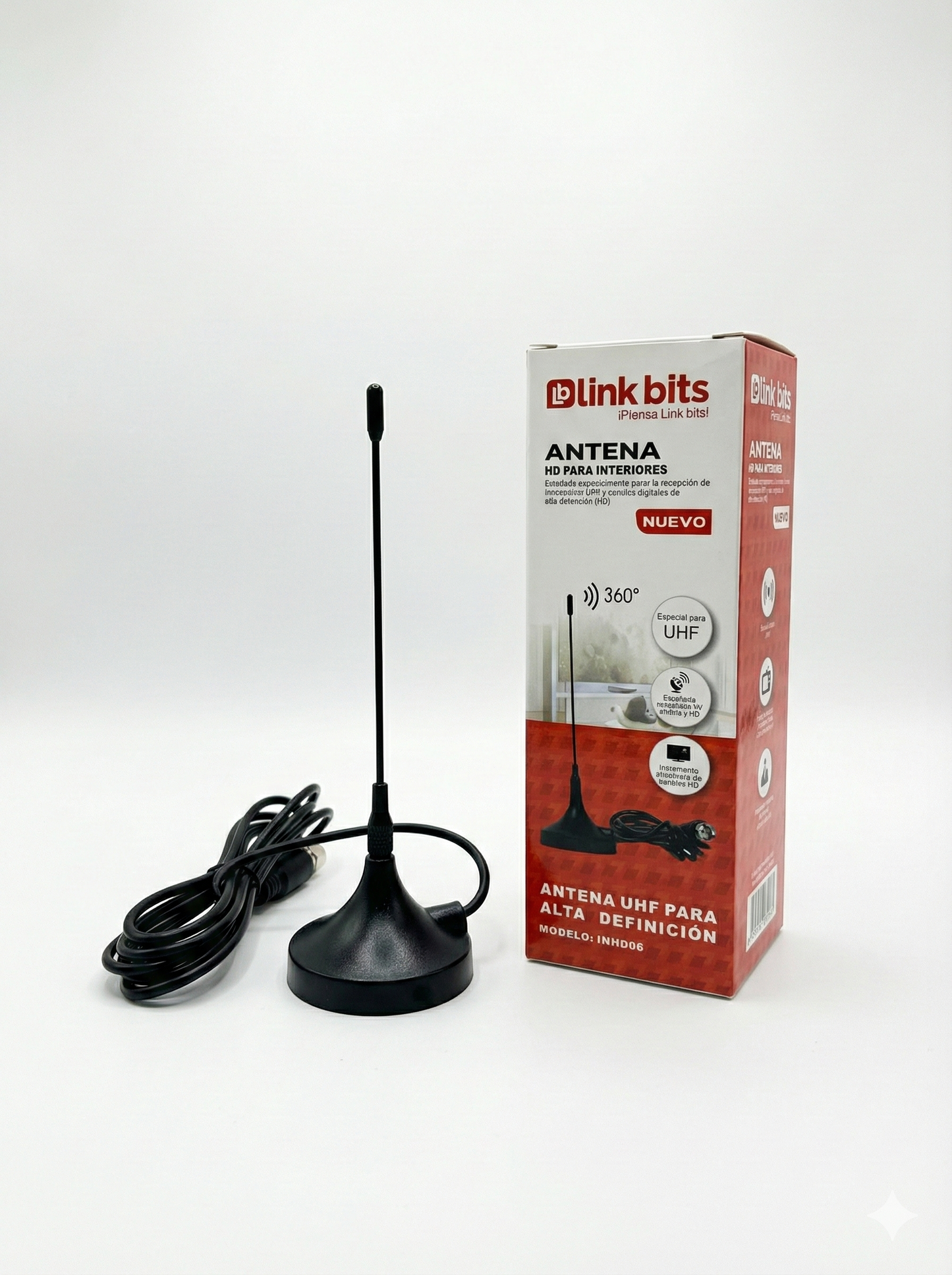 ANTENA HD PARA INTERIORES LINK BITS INHD06