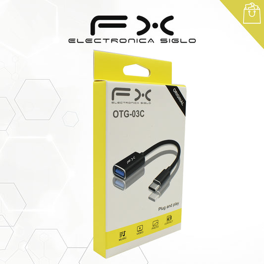 ADAPTADOR OTG USB A TIPO C FX OTG-03C 2.0