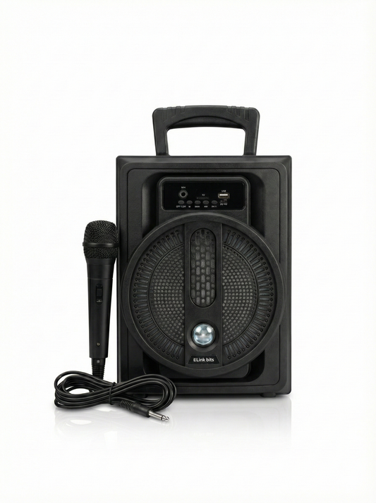 BOCINA INALAMBRICA LINK BITS CON MICROFONO 8″ 10 W RFR263 SA8056T