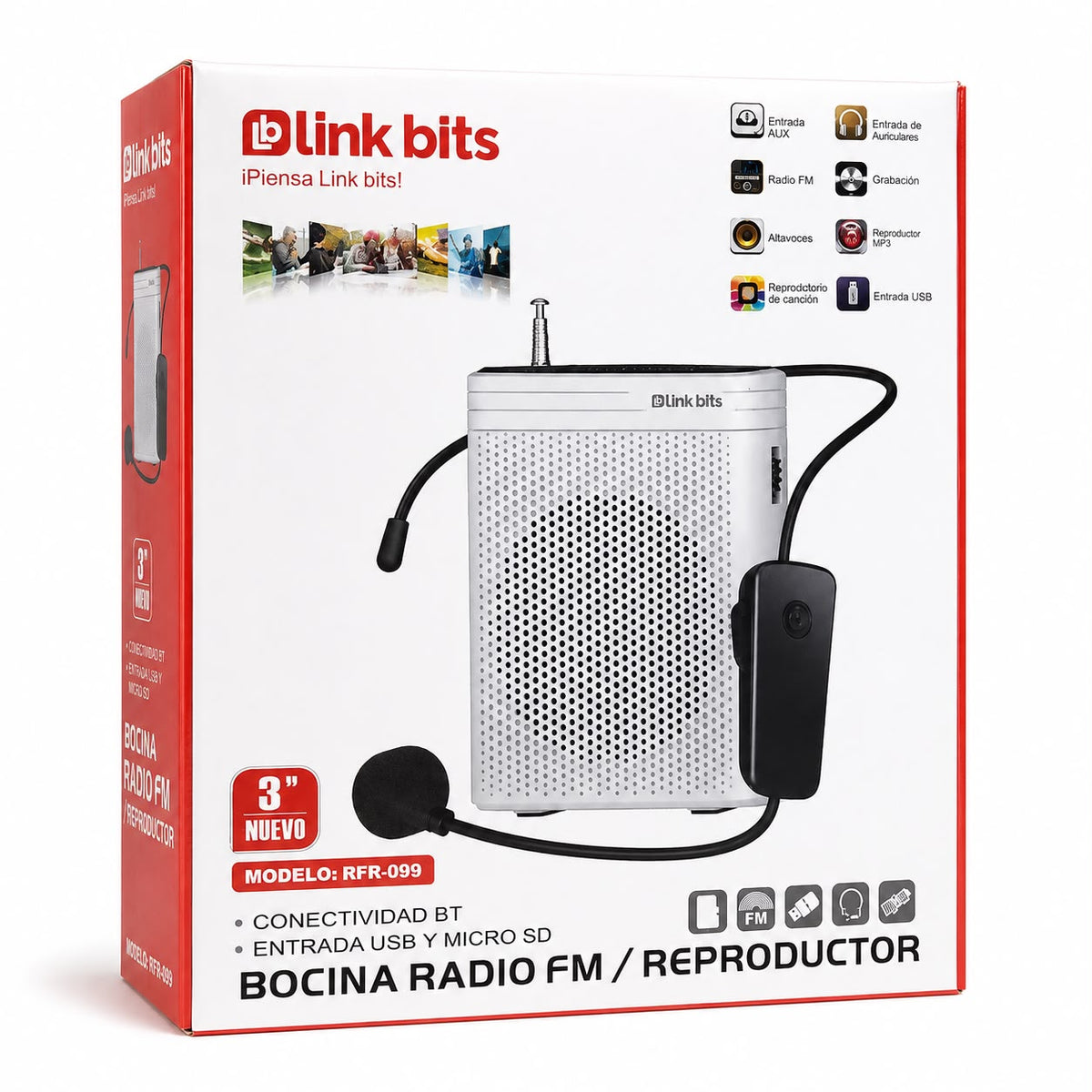 BOCINA RADIO FM LINK BITS RFR-099