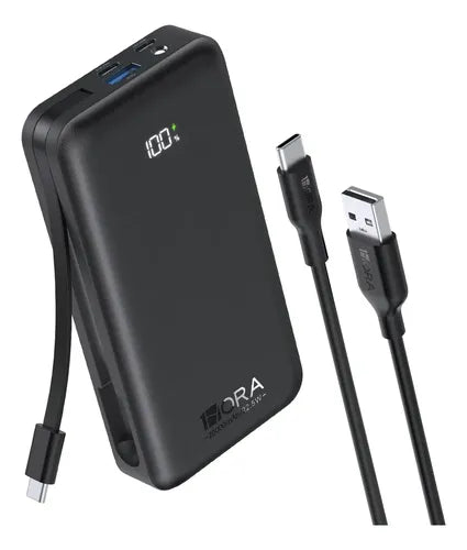 BATERIA PORTATIL 1HORA BAT201 20,000 mAh 22.5W