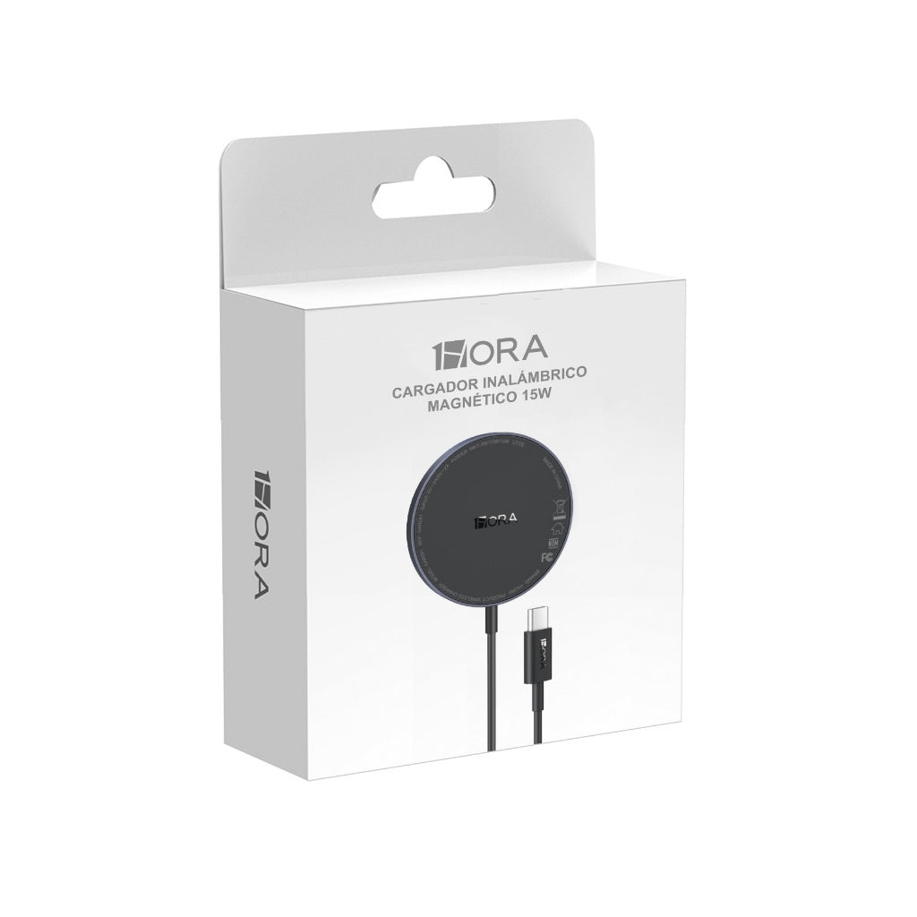 CARGADOR INALAMBRICO MAGNETICO 15W 1HORA GAR281