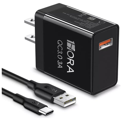 CARGADOR USB A TIPO C 18W 1HORA GAR092