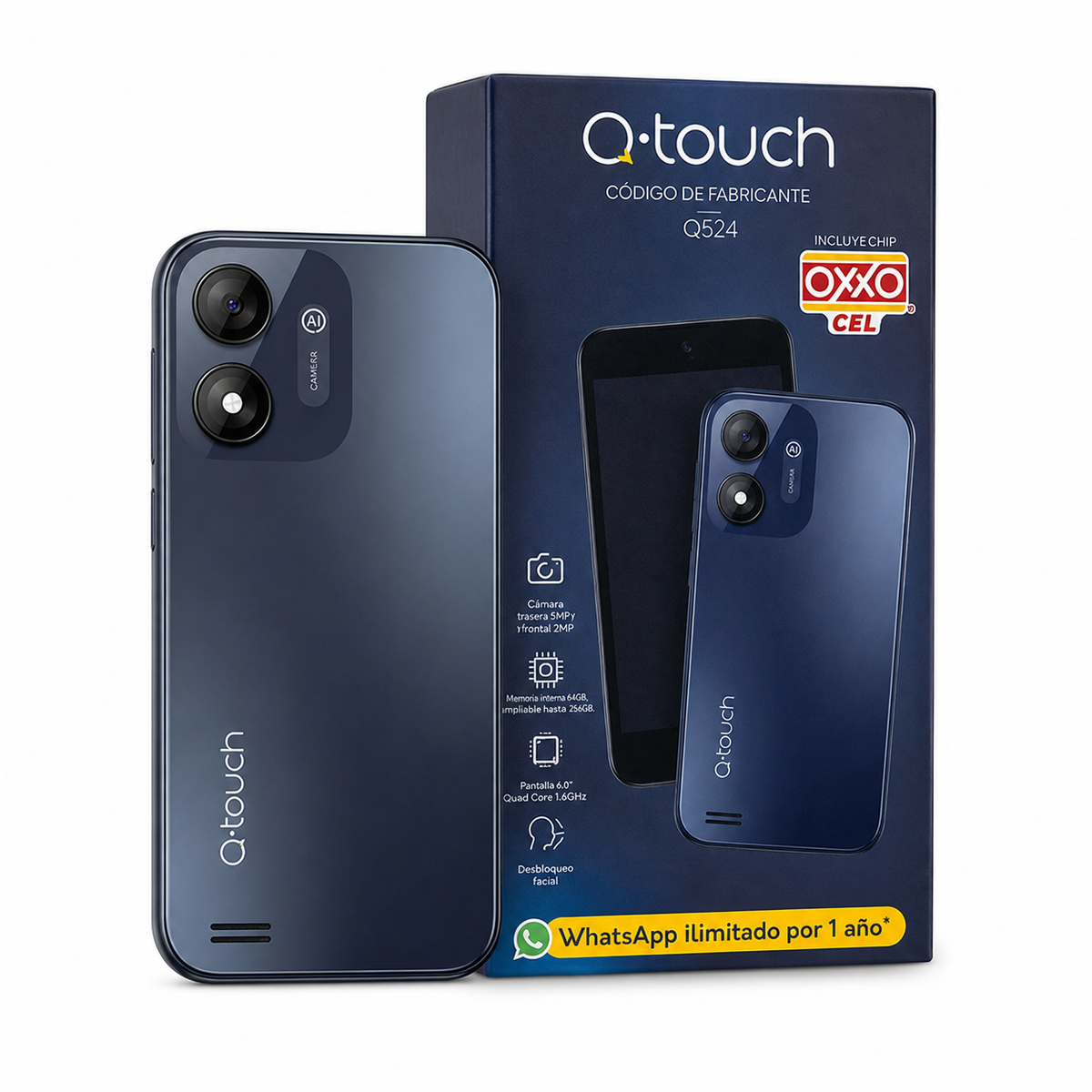 CELULAR Q-TOUCH Q524 32 GB / 2 GB RAM