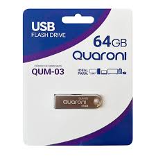 MEMORIA USB QUARONI 64 GB QUM-03 METALICA